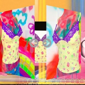 Omighty floral lace tank